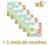 PAMPERS New Baby Taille 1 – 2 à 5Kg – 264 couches – Format pack 1 mois