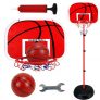10 Kits Panier de Basketball Poteau en Métal pour Enfants Hauteur Ajustable 73-170CM