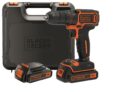 Perceuse sans fil 18 V avec 2 batteries chargeur Black + Decker