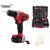 TEENO Perceuse visseuse sans fil PSR 21V+ 2 batteries lithium + 41 accessoires+ gants professionnels