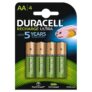 Duracell Recharge Ultra Pack de 4 Piles Rechargeables type AA 2500mAh