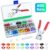 Prime day 2020: Bouton Pression 200pcs, Qfun 10 Coloris Bouton Pression à Coudre Avec pince