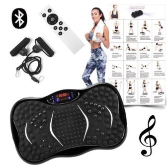 Plateforme Vibrante Mixte Pour Musculation et Perte de Poids 200W 5 Programmes,Télécommande+2...