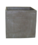POT CARRÉ FIBRES D’ARGILE TAUPE