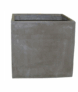 POT CARRÉ FIBRES D’ARGILE TAUPE