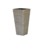 POT TRESSÉ PLASTIQUE PRALIN GRIS CLAIR 35 X 35 X H.70 CM