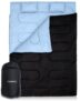 Sac de couchage 2 Personnes détachable avec 2 oreillers