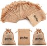 10 Pcs Mini Sac en Lin