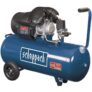 SCHEPPACH Compresseur d’air horizontal HC100DC – 100 L – 3CV – 8 bars – Double cylindre à moteur lubrifié