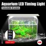 SENZEAL Aquarium LED Timing Light avec supports extensibles 10W