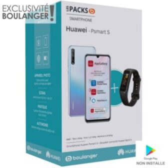 Smartphone Huawei Pack Psmart S Cristal+Band 4