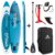 Stand up paddle gonflable Otawa – modèle Irokoi – 330x75x15 cm – pagaie, sac, pompe et leash inclus