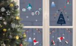 Lot de 6 planches de stickers de Noël