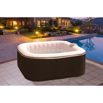SUN SPA Spa gonflable carré Laminée