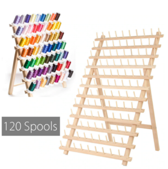 Support en bois 120 bobines fil