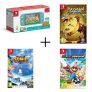 Switch Lite Turquoise Animal Crossing + Team Sonic Racing + Rayman Legends + Mario Lapins Crétins Kingdom Battle Jeux Switch