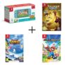 Switch Lite Turquoise Animal Crossing + Team Sonic Racing + Rayman Legends + Mario Lapins Crétins Kingdom Battle Jeux Switch