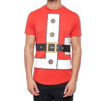 T-shirt de Noël Père Noël Rouge Homme