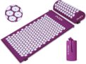 Tapis d’acupuncture, d’acupression, de yoga pour soulager les douleurs au dos et au cou et détendre les muscles
