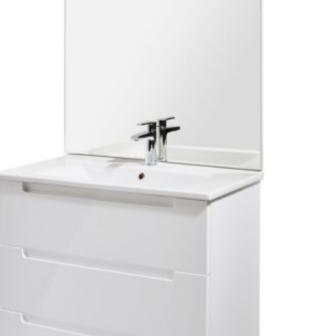 ENSEMBLE MEUBLE À POSER BLANC TRIO