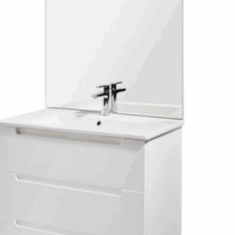 ENSEMBLE MEUBLE À POSER BLANC TRIO