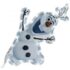 Boule de Noël bleu clair motif pingouin blanc