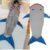 Couverture polaire pour enfant en forme de requin