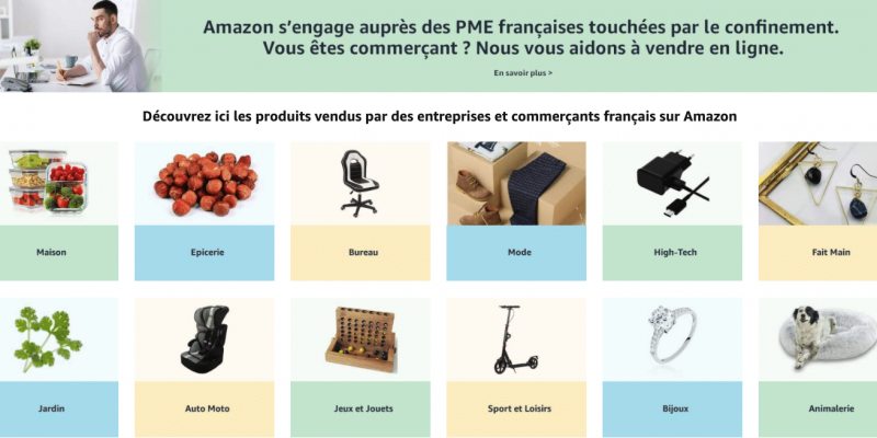 Market Places: Amazon soutient aussi les entreprises Françaises !