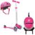 GLOBBER Pack Trottinette 3 roues Casque Sac à Dos Rose