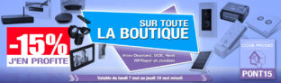 -15% sur toute la boutique domotique Domadoo jusqu’au 10 mai