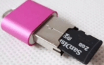 Lecteur de carte portable mini USB 2.0 micro