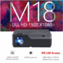 Vidéoprojecteur Full HD M18UP, 1920×1080 P, Android 6.0 WIFI